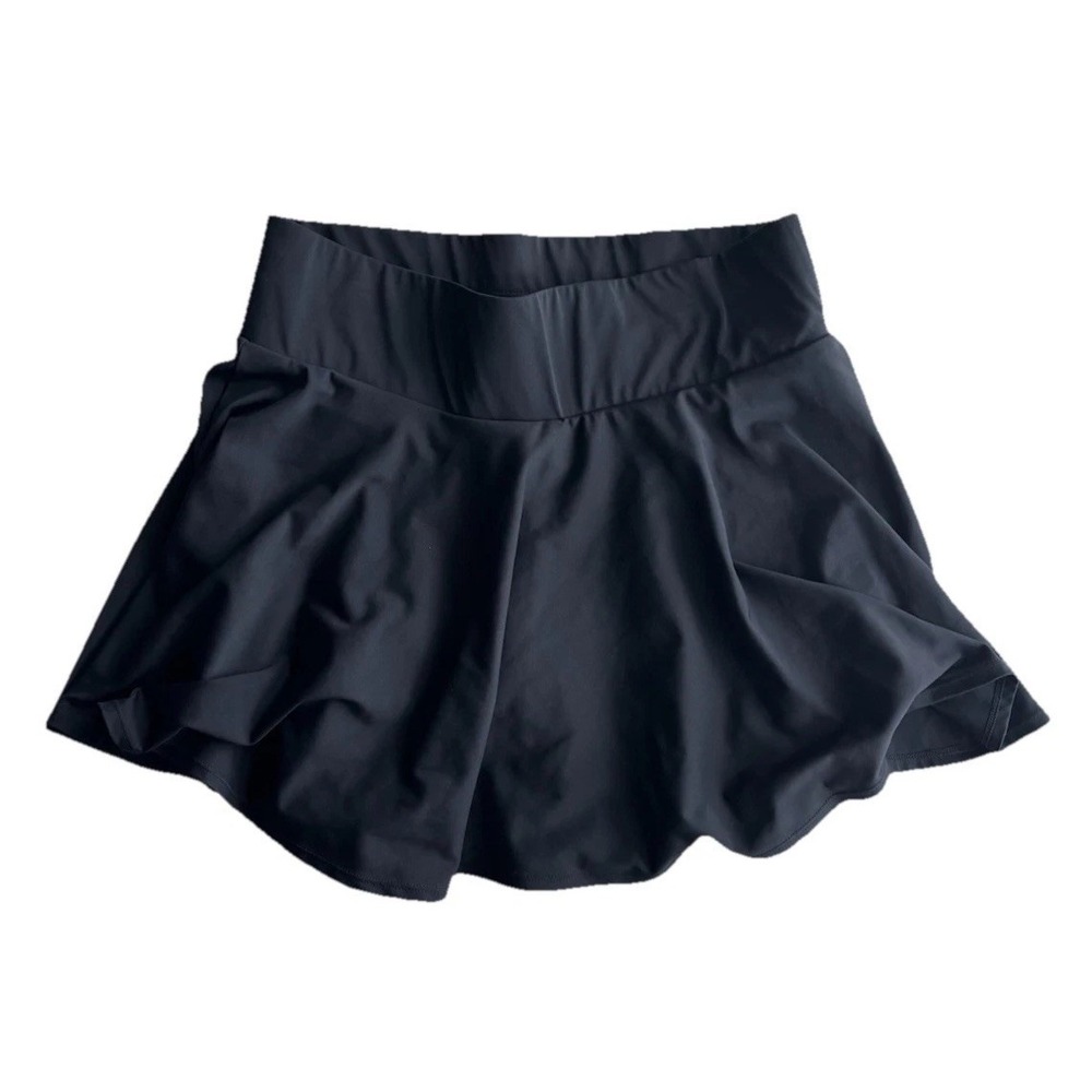 Womens Black Tennis Skort Workout Size Medium Athleisure Gorpcore Pickleball